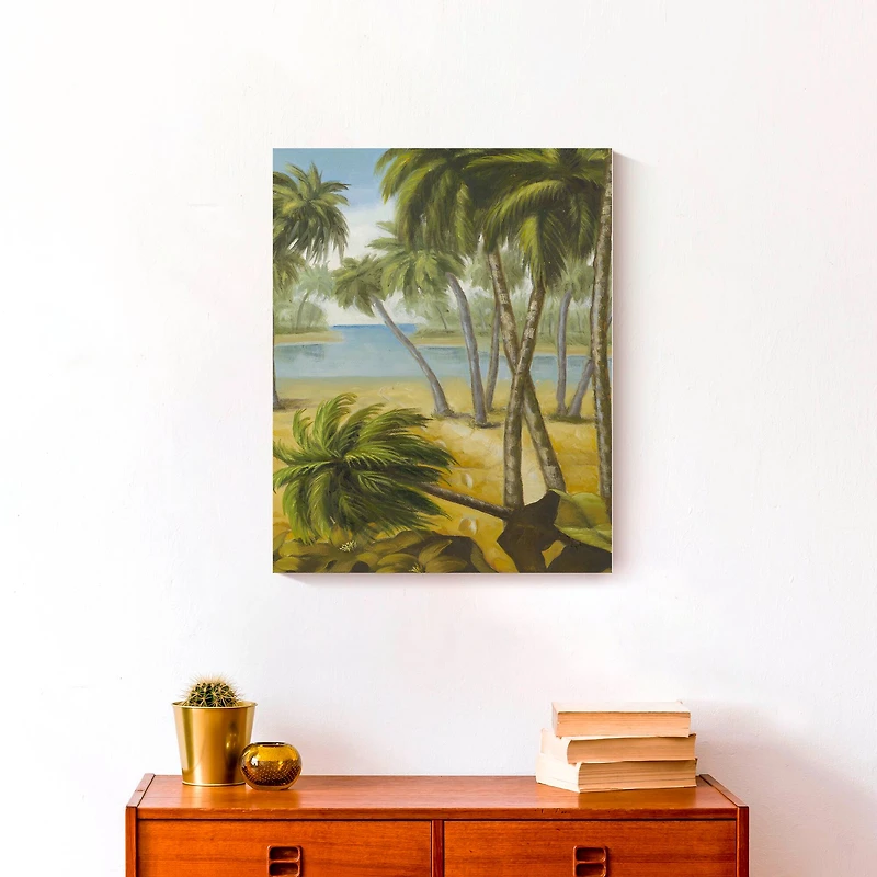 Peaceful Beach 16" x 20" Canvas Wall Art