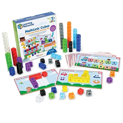 Learning Resources Mathlink Cubes Preschool Math Activity Set