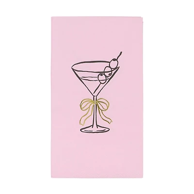 12 Packs: 20 ct. (240 total) Pink Tini Bit Older Paper Guest Napkins by Celebrate It™
