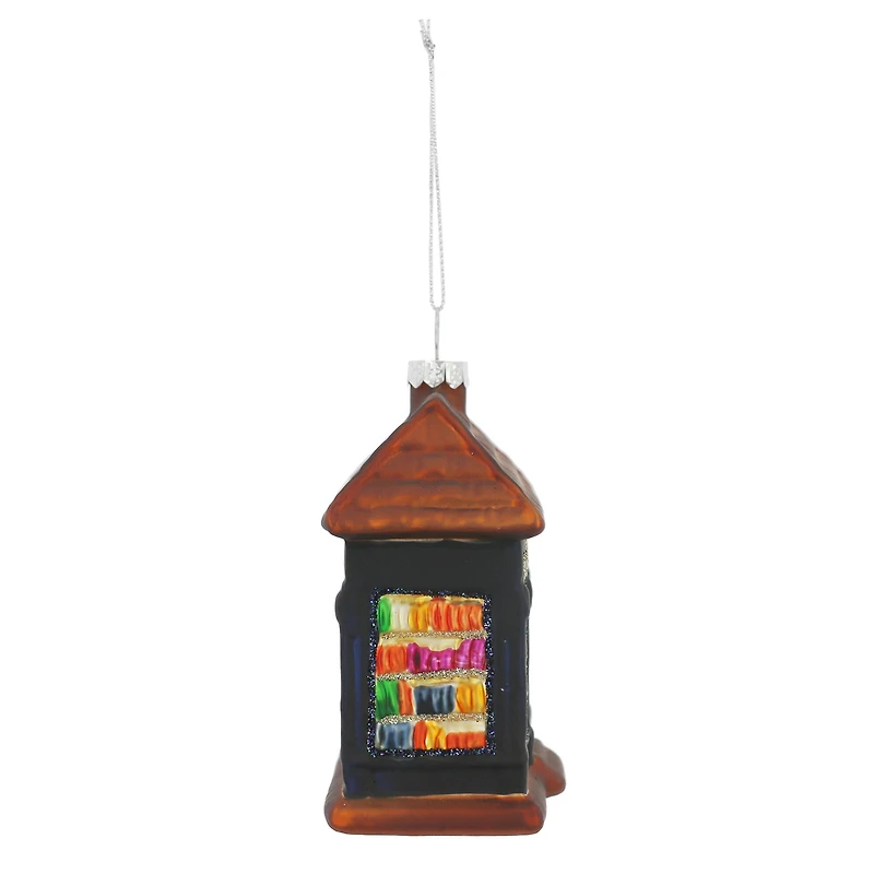 4" Book Shop Glass Ornament by Ashland®