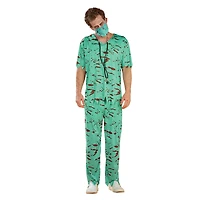 Green Dead Doctor Bloody Scrubs Adult Costume