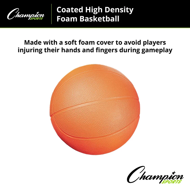 Champion Sports Size 3 Coated High Density Foam Basketball, 2ct.