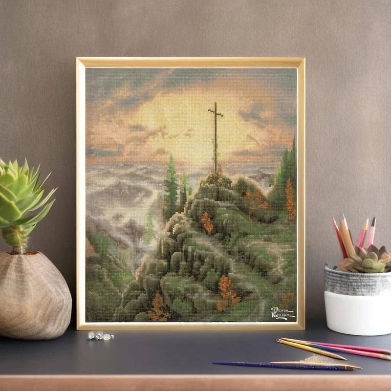 Diamond Dotz® Intermediate Level Thomas Kinkade Sunrise Diamond Painting Kit