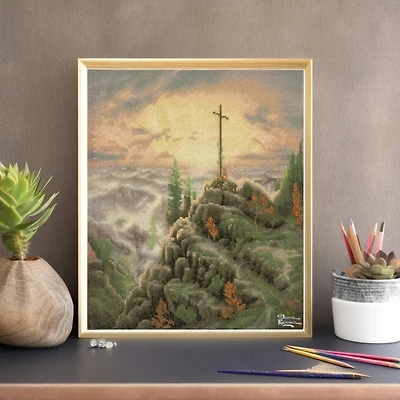 Diamond Dotz® Intermediate Level Thomas Kinkade Sunrise Diamond Painting Kit