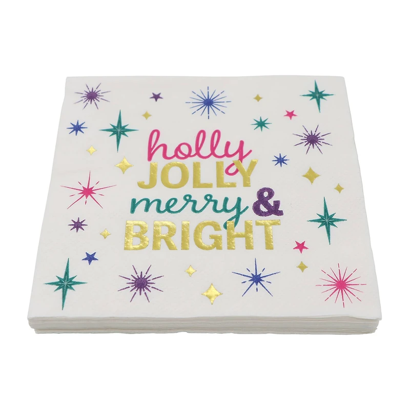 Holly Jolly Merry & Bright Cocktail Napkins, 20ct. by Ashland®