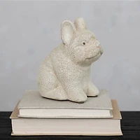 Hello Honey® 6.25" White Terra Cotta French Bulldog Figurine