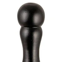 Hello Honey® 7.5" Black Wooden Table Mirror with Stand