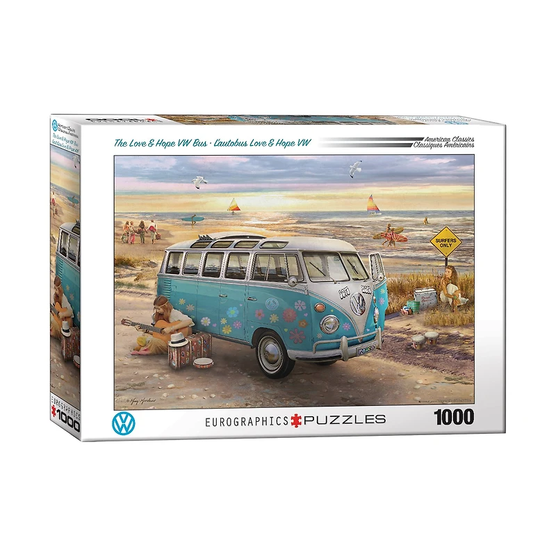American Classics - The Love & Hope VW Bus by Greg Giordano: 1000 Pcs