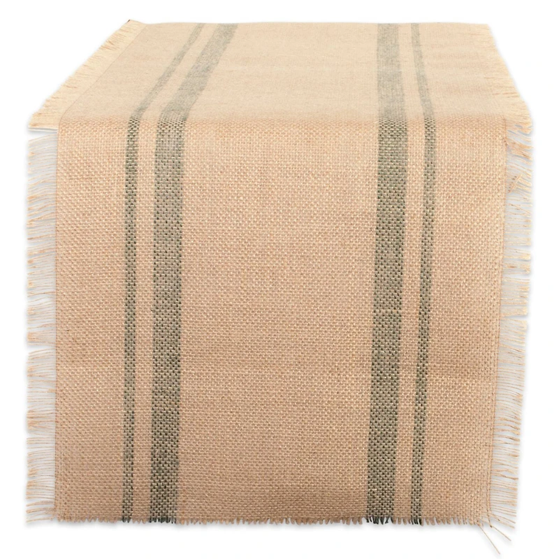 DII® 72" Double Border Burlap Table Runner