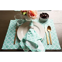 DII® Aqua Lattice Placemat Set, 6ct.