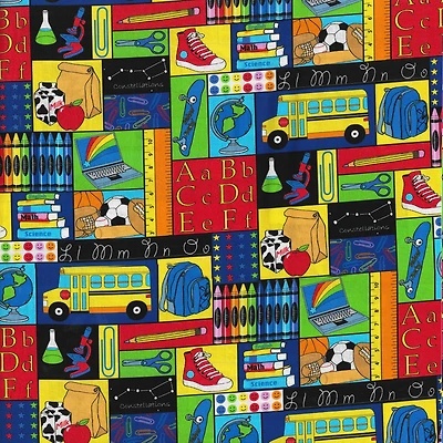 Fabric Traditions School Classroom Cotton Fabric