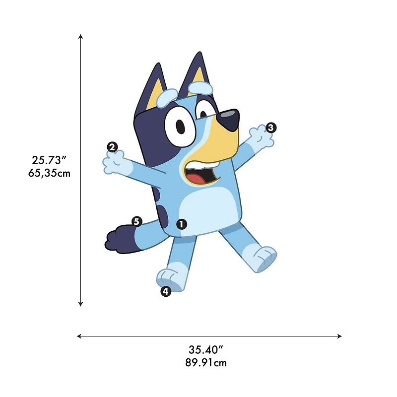 RoomMates Bluey Character Wall Decals