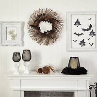 26" Halloween Bats Twig Wreath