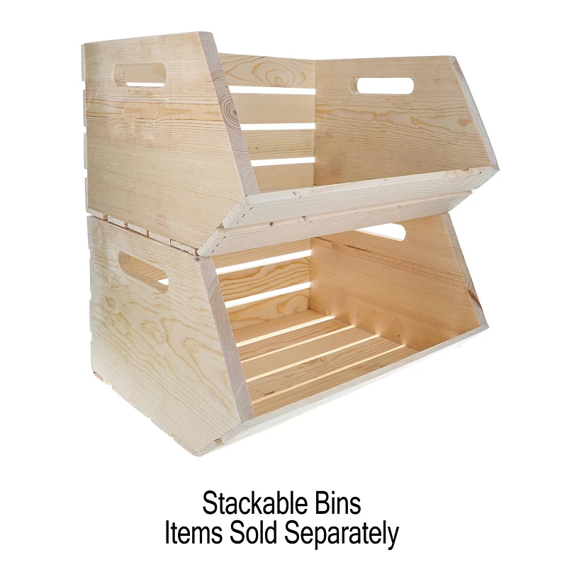 12 Pack: 18" Stackable Wood Crate by Make Market®