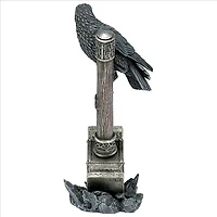 9" Raven Guardian of Thor's Thunder Hammer Statue