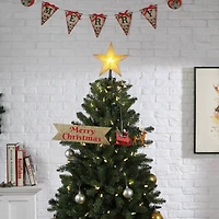 90th Anniversary Collection Animated Santa's Sleigh Tree Topper with Banner