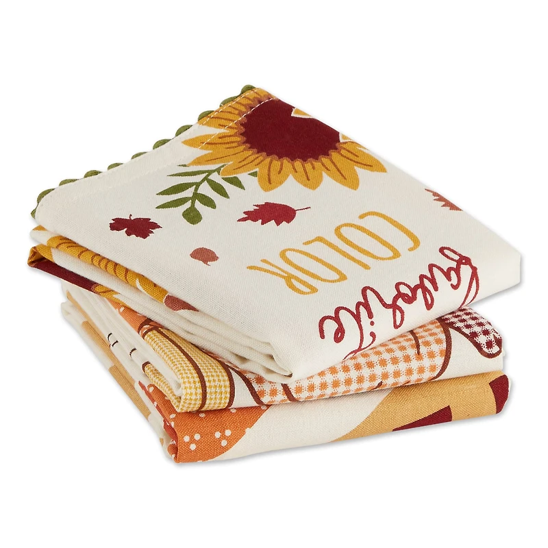 DII® Thanksgiving Printed Dishtowel Set