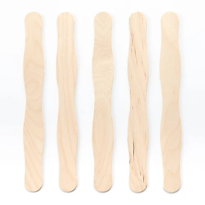 Wavy Jumbo Wood Craft Sticks by Creatology®