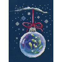 RTO Ball with a Sprig of Mistletoe Counted Cross Stitch Kit