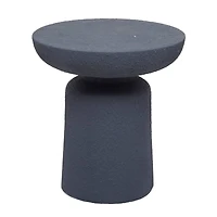 Blue Contemporary Garden Stool, 17" x 17" x 18"