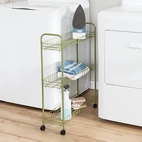 Honey Can Do Olive 3-Tier Rolling Cart
