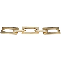 CosmoLiving by Cosmopolitan 18.5" Silver Aluminum Chain Sculpture