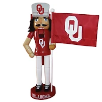 Santa's Workshop 12" Oklahoma Mascot & Flag Nutcracker