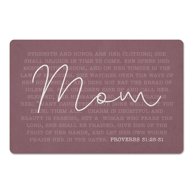 Mom Proverbs Verse Floor Mat