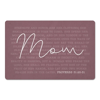 Mom Proverbs Verse Floor Mat