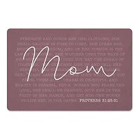 Mom Proverbs Verse Floor Mat