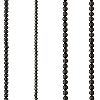 12 Pack: Black Mixed Glass Round Beads by Bead Landing™