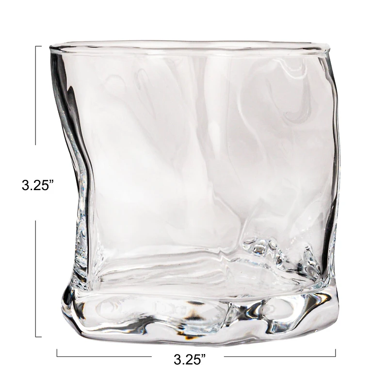Hello Honey® Clear Round Organic Lowball Glasses, 6ct.