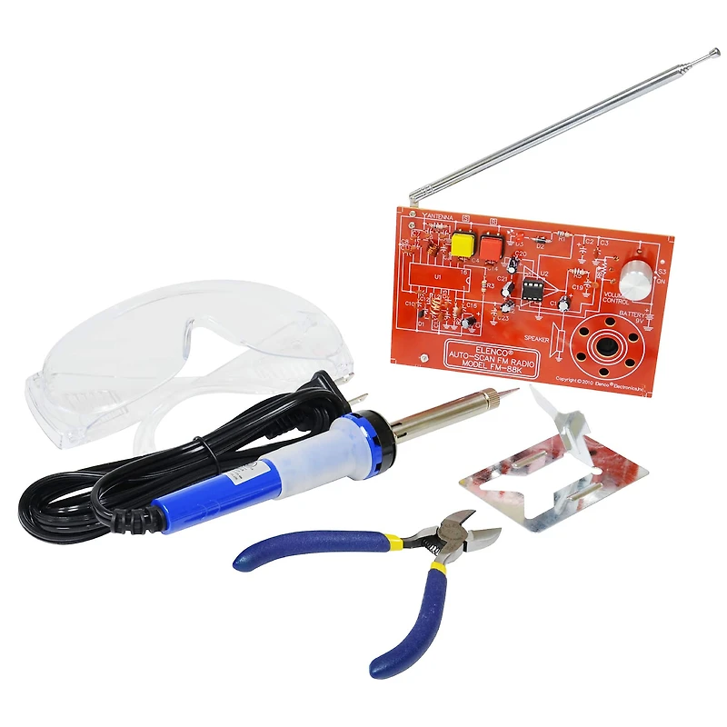 Elenco® WE MAKE™ Learn to Solder FM Radio Kit with Tools