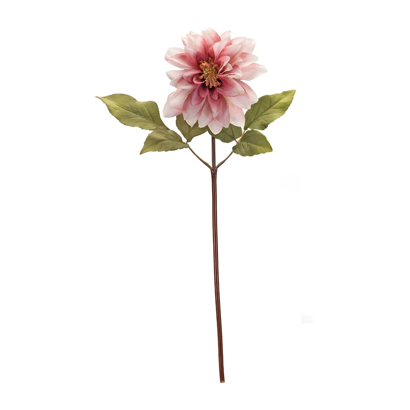 16" Blush Pink Dahlia Flower Stem, 6ct.