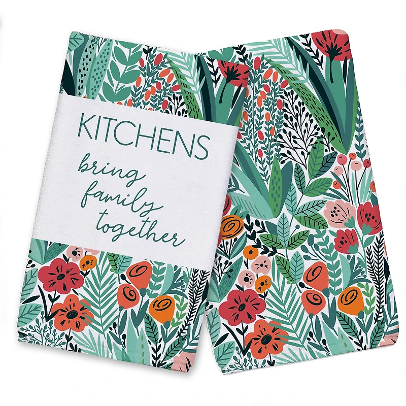 Floral Kitchen Hand Towel Set