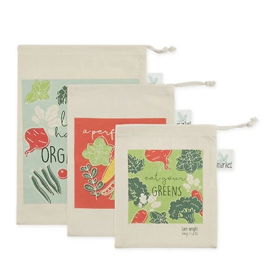Organic Greens Market Produce Bags Set