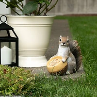 8" Squirrel & Acorn Bird Feeder
