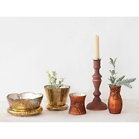 Hello Honey® 9" Mercury Glass Taper Candle Holder