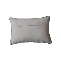 Hello Honey® 24" x 16" Embroidered Bead Christmas Trees Lumbar Pillow with Gold Piping