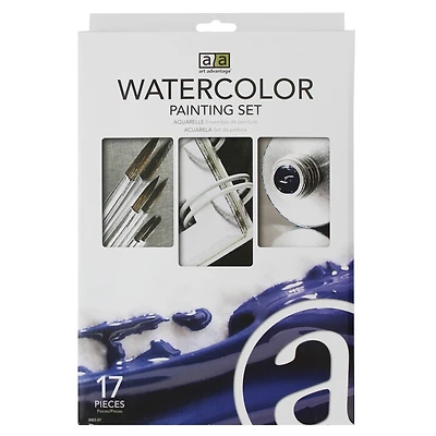 Art Advantage® 17 Piece Mini Watercolor Paint Set