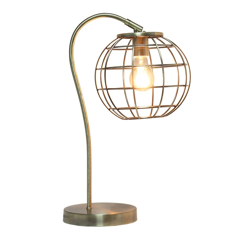 Lalia Home 20" Arched Metal Cage Table Lamp