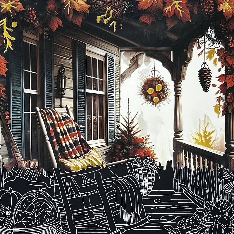 Brea Reese™ 6" x 8" Fall Florals Season Scratch Art Paper Pad