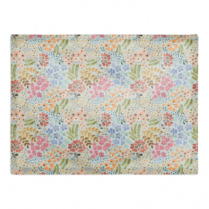 Wild Flower Floral Cotton Twill Placemat