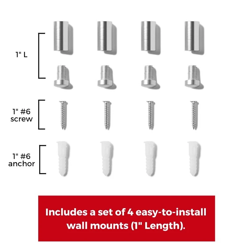 Cool Modern Frames 2 Pack Clear Acrylic Float Frame with Silver Hardware