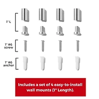 Cool Modern Frames 2 Pack Clear Acrylic Float Frame with Silver Hardware