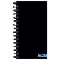 2026 Black Small Weekly Monthly Planner