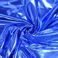 Feldman Blue Foiled Stretch Knit Fabric