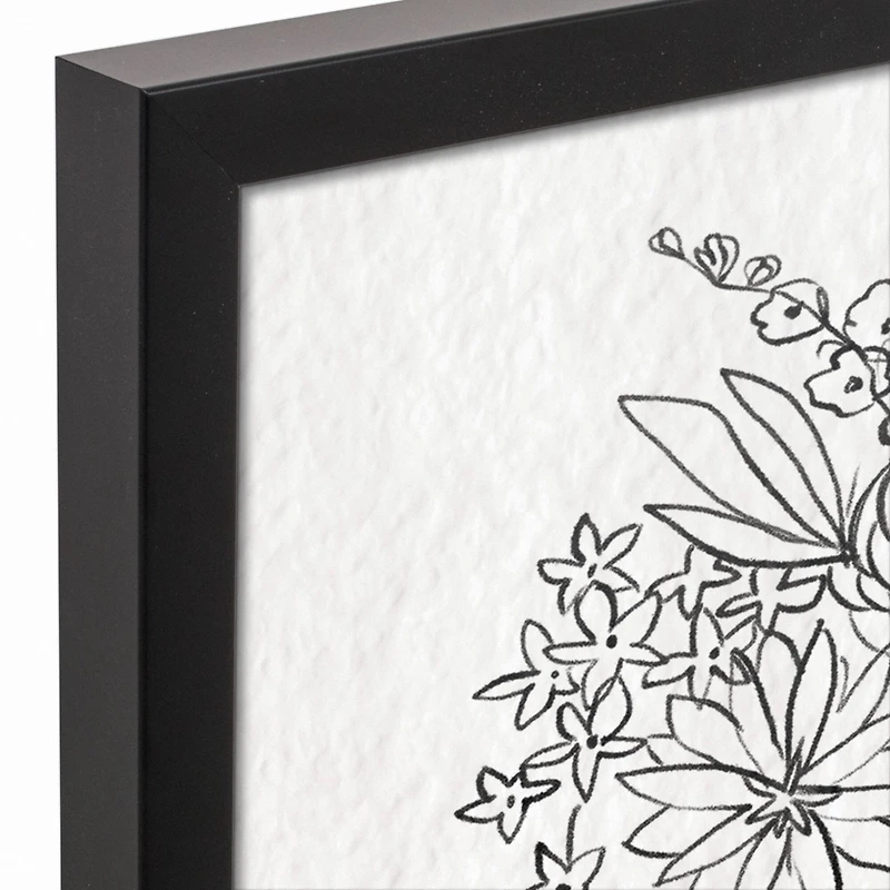 Choose Love 17.73" x 17.73" Black Framed Canvas