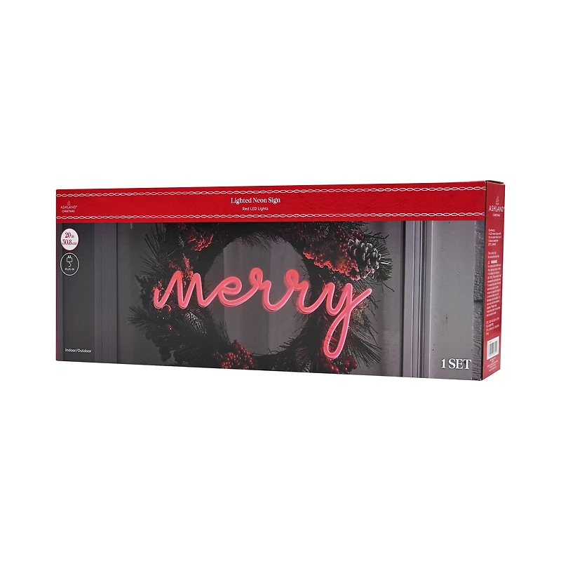 20" Merry Lighted LED Neon Sign by Ashland®