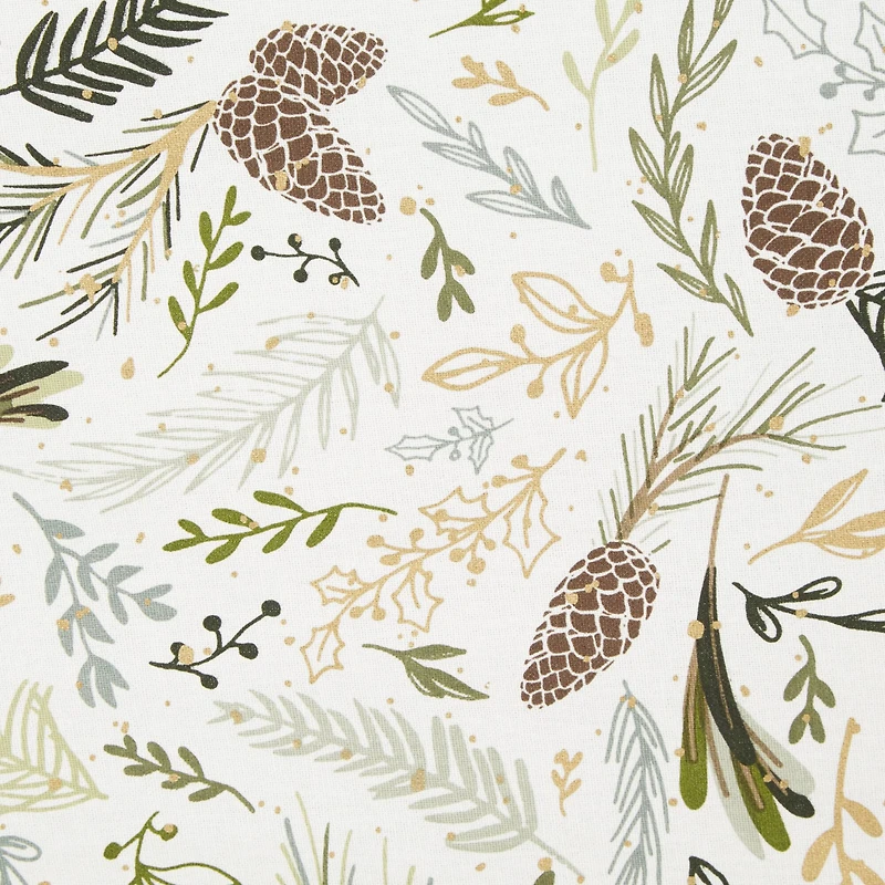 Sparkle Sprigs Printed Tablecloth, 52" x 52"